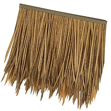 Simulation Thatch Tile,Simulation Thatched Roof Plastic Thatched Roof Decorative Artificial Plant Thatched Roof Exotic Decoration for Courtyard, Pergola, Shed, Bar, Beach(50x45cm)(Size:8pcs)