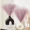 Serwalin 6 Stück Lila Pampasgras Stiele 45cm Künstliches Pampasgras Wohnzimmer Dekoration für Tisch Mittelstücke Hochzeit Blumenstrauß, Kleine Pflanze Schwinger Blumen für Boho Home Decor
