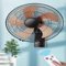 WJYCGFKJ Potente Ventilatore da Parete di Raffreddamento Oscillante da 16 Pollici, Ventilatore da Parete Industriale per Esterni, Ventilatore Portatile in Metallo da 60 W per Palestra