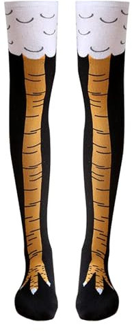 Hühnerbein Socken Lustige Verrückte Socken für Damen und Herren, Lustiges Geschenk für Erwachsene Kids