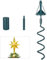 Christmas Tree Topper Stabilizer - Support Holder for All Tree Base Types (Green)