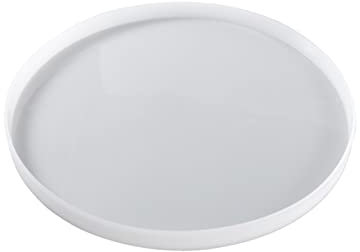 Huasean Stampi epossidici Rotondi Grandi,Stampi in Silicone a Specchio Grande per Resina | Stampi in Silicone per vassoi da tavola per la Decorazione della casa di cartoncini per colata di Resina