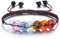 JSDDE Chakra Armband geflochten einstellbar Perlenarmband Donut Stein Armband Heilsteine edelsteine Armband Heilung Reki Glücksbringer Schmuck für Damen Herren