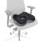 hjh OFFICE Hämorrhoiden Sitzkissen MEDISIT VI Ergonomisches Steißbeinkissen mit Memory-Effekt, Bezug abnehmbar & waschbar, Schaumstoff Polsterung, Schwarz