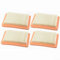 MeevrgR Filtro dell'aria di ricambio, per tosaerba Honda GCV145 170 200, HRU19 HRN216 HRX217 HRG466, 17211-Z8B-901 (4 pezzi)