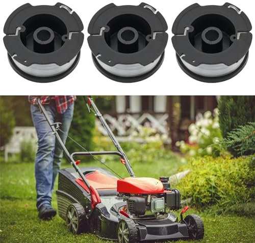 FUBESK Strimmer Spool And Line, Strimmer Wire 1.65mm, Grass Trimmer Spools Line For Black And Decker A6485 GL280 GL301 GL425 Grass Trimmers(3pcs)