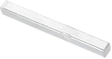 sourcing map 1pcs Door Spindle Bar, 80mm Long Door Knob Spindle, Iron Handle Spindle Bar Door Lock Replacement Parts for Most Type Door Knobs, Silver