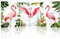 Piy Painting Impression sur toile Oiseaux roses Style minimaliste, Animal Imprimée sur toile, Décorations murales, Art Mural Image sur toile pour Chambre Salle de yoga Cadeau, lot de 3, 30x40 cm