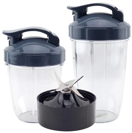 FHAJKTJB Vaso exprimidor de 18 oz y 24 oz con Cuchillas Cruzadas extractoras, Compatible con Nutribullet, repuestos for licuadora de 1200 W