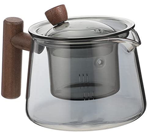 Cabilock théière séparée infuseur the tea infuser service à the Théière de table tea set théière théière bouilloire théière japonaise verre cher théière de kung-fu théière maison Bois Grey