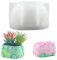 Fine jade2 Moldes de silicona para macetas de hormigón DIY Molde de vela de silicona con forma de coche Para velas DIY, macetas, recipiente de almacenamiento para decoración del hogar