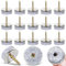 Gucass 50 Stück Filzgleiter Schrauben, Ø 24mm Stuhlgleiter Filzgleiter Nagel Rund, Möbelgleiter Filz mit 5,5 mm Filzstärke, Premium Stuhlbeinschoner Filz für Möbel Stühle Laminat Parkett Fliesen