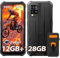 Blackview BV4800 Pro Rugged Phone, 12GB RAM+128GB ROM Android 14 Rugged SmartPhone, 6.56'' HD+, 8MP+16MP Camera, 5180mAh Outdoor Waterproof, NFC, 3 Card Slots, Face Phone Unlocked -Black