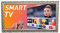 Dekorativer Barock-Rahmen für Smart-TV, perforierter Stil, Blattsilber, Kiefernholz 313A (41 bis 50 Zoll)