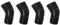 KEALLANS 4X Breathable Ginocchiere Sportive da Basket Palloni da Ginnastica Alti Elastici per Pallavolo Supporto da Allenamento per Ginocchio Proteggi XL