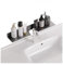 Organizador de estante para fregadero de baño en forma de U de 90 cm, aluminio grueso, almacenamiento sobre grifo sin taladrar, estante duradero para encimera de baño para un fácil acceso