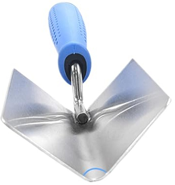 Frattazzo angolare da muro – Spatola d’angolo in acciaio per intonacare e muratura, strumento resistente per decorazioni edilizie, set di frattazzi d’angolo perr gesso e rifinitura (1 pezzo)