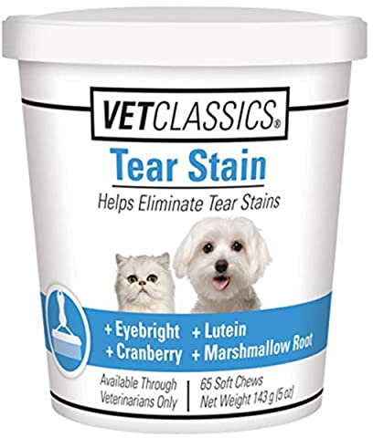 Vet Classics Tear Stain Supplements for Dogs & Cats – 65 Ct