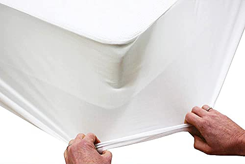 TEXTILHAUSE - Matratzenschoner 90x180 Wasserdichte | mit Rundumgummiband | Matratzenauflage 90 x 180 cm | Atmungsaktive Matratzenbezug 90x180cm | Inkontinenzunterlage | Nässeschutz | Waschbar | PE