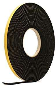 RS® Neoprene Rubber Self Adhesive Sponge Strip 10mm (W) x 3mm (T) x 10m (L) | 3mm thick | For Sealing, Gaskets, Weather Strip, Cushioning, Noise Reduction, Anti vibration, Anti slip, Industrial & DIY