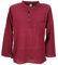 GURU SHOP Nepal Fischerhemd, Goa Hippie Hemd, Yogahemd, Freizeithemd - Weinrot, Herren, Baumwolle, Size:L