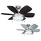 MiniSun | Chrome 30 Modern Ceiling Fan with Light and Reversible Blades | Ceiling Fans with Lamps, Home Décor & Improvement Essential