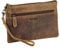 Leder Banktasche Bankmappe Geldtasche Belegtasche Dokumententasche Geldscheintasche mit hochwertigen YKK Reißverschlüssen - Greenland Nature Farbe: braun