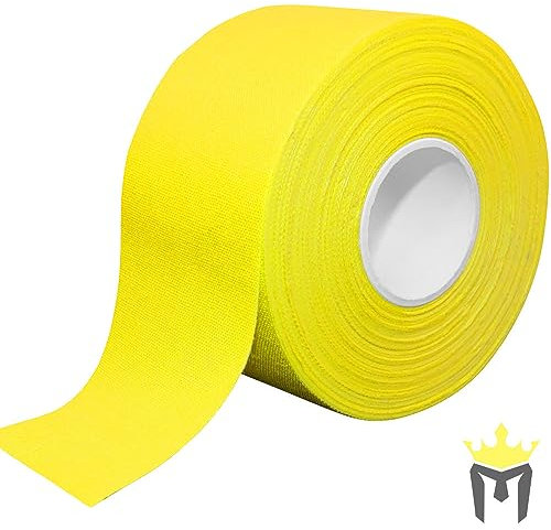 Meister Premium Trainer-Tape aus Zinkoxid für Sport und Medizin – 13,7 m x 3,8 cm – Gelb – 6 Rollen