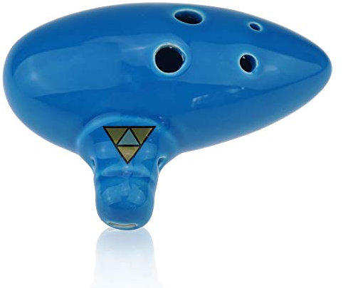Ocarinawind Okarina of Time Replik mit 6 Löchern – Legend of Zelda Ocarina of Time Replik (himmelblau)