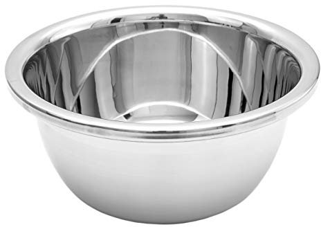 Lantelme Edelstahl Schüssel 3 Liter Ø 26cm Rührschüssel für Teig zum Salat Servieren | Robuste und spülmaschinengeeignete Teigschüssel | einsetzbar zum Backen Kochen und Zubereiten von Speisen