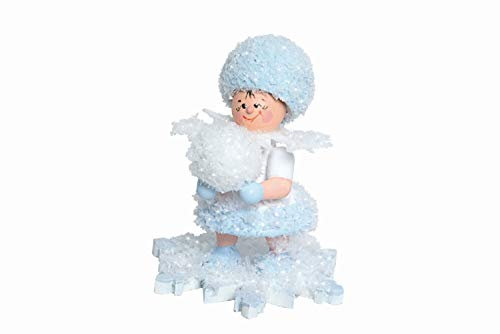Drechslerei Kuhnert Schneeflöckchen mit Schneekugel - 5 cm