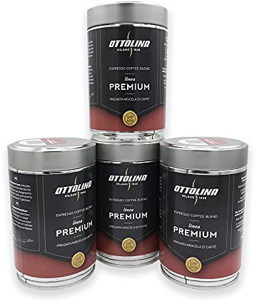 Caffè Ottolina 4x250g lattine 100% Arabica - macinato moka