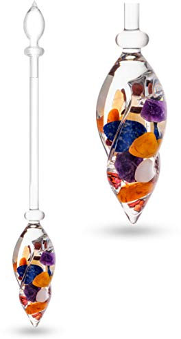 VitaJuwel AYURVEDA Edelsteinphiole mit Milchopal, Amethyst, Bergkristall, Lapislazuli, Granat, Karneol, Orangencalcit