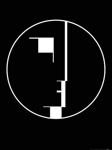 1art1 Oskar Schlemmer Poster Staatliches Bauhaus, Logo, 1922 Kunstdruck Bild 80x60 cm