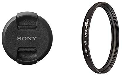 Sony ALC-F 55 S vordere Objektivkappe (55 mm) & Amazon Basics UV-Sperrfilter - 55mm