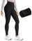 CRZ YOGA Damen Sport Thermo Leggings Winter Warme Sports Yoga Leggins High Waist Fleece Thermal Sportleggins - 71cm Schwarz 34