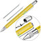Huhoo Pen Gifts for Men, Cool Gadgets Tools Multi Tech Pen for Men, Personalized Gifts for Dad or Him, Funny Gift for Christmas, Father's Day, Valentines or Birthdays (6 IN 1-Short, Yellow)