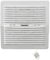 La Ventilazione LADFR2323AB Griglia di ventilazione quadrata pieghevole in Alluminio verniciato bianco con rete antinsetti, dimensioni 228x228 mm