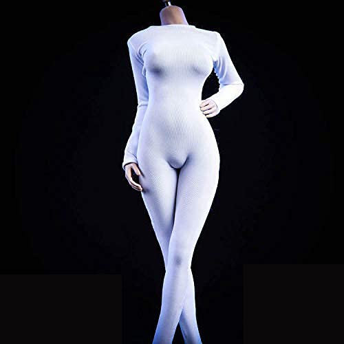 ZSMD 1/6 Figures Scale Accessory Long Sleeve Tight Fitting Clothes 19XG37 for 1/6 PHICEN/Doll Soldier Female Body (Red)