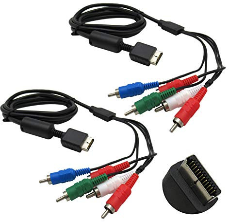 2 x HD Component A/V AV Audio Video Cavo per Sony Playstation 3 PS2 PS3 Slim