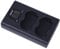 DSTE Dual USB Charger with LCD Display Compatible for Fuji NP-W235, NPW235 Battery - Powered by Type C USB Cable to USB-A 2.0 Connector