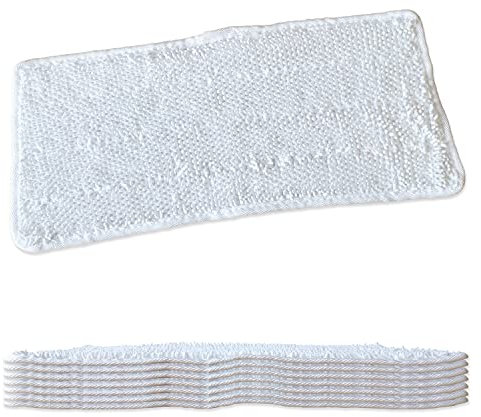 Lot de 8 housses de rechange pour nettoyeur vapeur Vileda Steam XXL, lavables, en blanc (8)