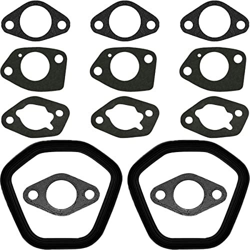 ZAMDOE Kit de Joints de carburateur pour Honda GX390 GX340 Gx420 Gx460 EU EM EB 5000 6500 pour Predator 420cc 389cc 396cc Moteurs, avec Joint de Couvercle de soupape d'admission de Silencieux