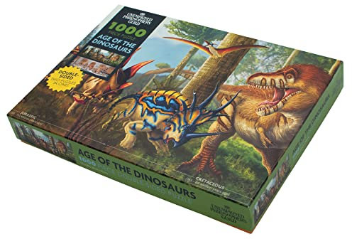 Age of the Dinosaurs Puzzle - 1000 Teile - Reduzierte Blendung Matte Finish - Inklusive Box und Mini-Poster mit Puzzlekunst