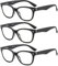Suertree 3 Pack Lesebrille Blaulichtfilter Brille Unisex Augenoptik Lesehilfe Computerbrille UV Blockiert Lesebrillen Schwarz 1,5X 631
