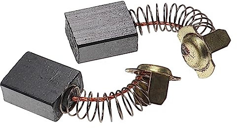 vhbw 2x balais charbon 7 x 13 x 17 mm compatible avec Hitachi H55SC, H55SA, DH45MR, DH50SB, DH50SA1, DH50SBK outil électrique + ressort