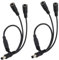 HuaLiSiJi DC Y Kabel 1 bis 2 DC Splitter Kabel 5,5 x 2,1 1 Männlich zu 2 Weiblich Verlängerungskabel 40cm für Überwachungsgeräte, Router, Laptops, Auto Montierte Geräte, Etc