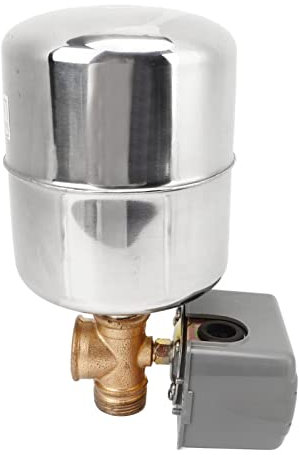Jenngaoo Pumpendruckschalter Kit, 110‑230 V Metall ABS Automatischer Wasserpumpen Druckschalter Für Selbstansaugende Pumpen, Strahlpumpen, Gartenpumpen, Frischwasserpumpen