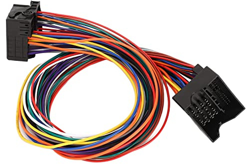 Adaptador de Extensión PQ Cable Adaptador de Extensión PQ 40 Pines Arnés de Cable de Radio de Coche de Rendimiento Estable Universal (60cm)