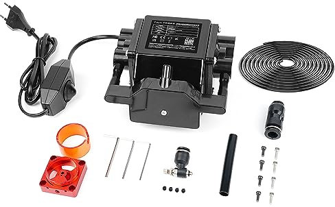 Twotrees Air Assist Set de asistencia de aire de 30 l/min para grabadora láser TS2-10W, TS2-20W, TTS-25, TTS-55, TTS-10, elimina humo y polvo, silenciosa y fácil de montar.
